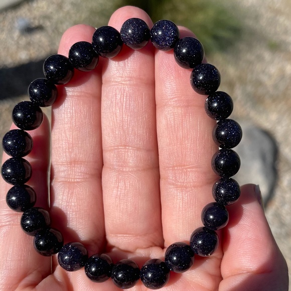 Blue GoldStone Bracelet - Picture 1 of 4
